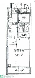 アークパル 1Kの間取図画像