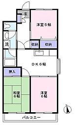GROVE 3DKの間取図画像