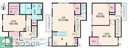八潮市大原新築アパート 3LDKの間取図画像