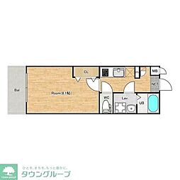 ジーメゾン我孫子天王台クラース 1Kの間取図画像