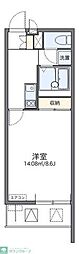 レオネクストレグルス 2階1Kの間取り
