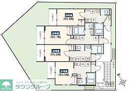 ＭＥＬＤＩＡ東村山 1階1Kの間取り