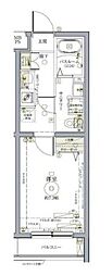 クレヴィスタ練馬武蔵関 2階1Kの間取り
