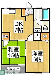 間取図画像 2DK