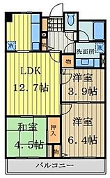 コーボック新小金井 3LDKの間取図画像