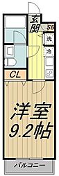 PrimaryM 1Kの間取図画像