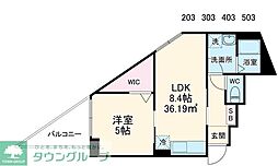 Eastview Palace 1LDKの間取図画像
