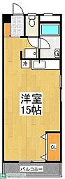 パークワイズ東村山 ワンルームの間取図画像
