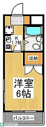 ストーンハイム 1Kの間取図画像