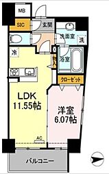 SORA 1LDKの間取図画像