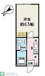 (仮称)キャメル久米川4 1Kの間取図画像