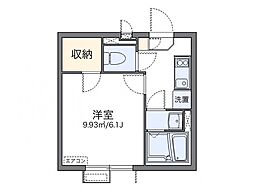 レオネクストエステーラII 4階1Kの間取り