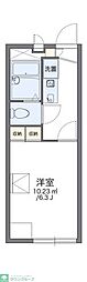 レオパレスＰａｌ 2階1Kの間取り