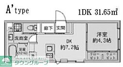 FABRIC蒲田westResidence 1DKの間取図画像