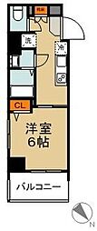 エステムプラザ川崎 1DKの間取図画像