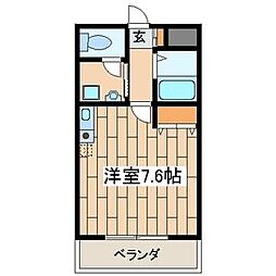 Vertehatayamatms ワンルームの間取図画像