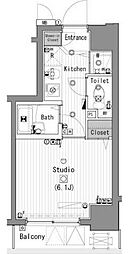 ガラ・シティ大森 1Kの間取図画像
