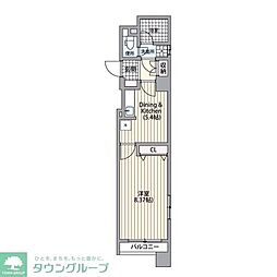 パワーハウスBS 1DKの間取図画像
