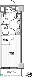 ジェノヴィア蒲田2スカイガーデン 1Kの間取図画像