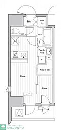 ARKMARK大森町ASYLCOURT 1DKの間取図画像