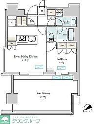 Brilliaist大井町 1LDKの間取図画像