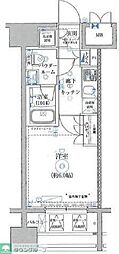 ライジングプレイス川崎 1Kの間取図画像