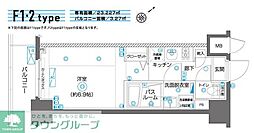 ZOOMYOKOHAMAEAST 1Kの間取図画像