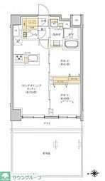 グレーシアフィット羽沢横浜国大 1LDKの間取図画像