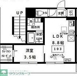 フォーチュン8 1LDKの間取図画像