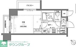 フェニックス横濱関内BAYMARKS 1Kの間取図画像