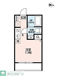 Venus Lagoon白幡仲町 ワンルームの間取図画像