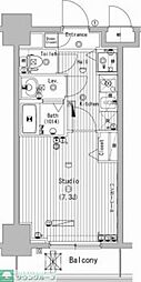 グランド・ガーラ横濱万世町 1Kの間取図画像
