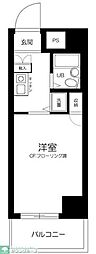 スカイコート川崎2 ワンルームの間取図画像