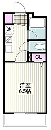 リクレイシア・コルテ川崎元木 1Kの間取図画像