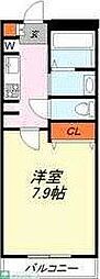 シャーメゾンアオキ33 1Kの間取図画像