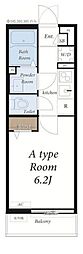 リブリ・夢見ヶ崎 1Kの間取図画像