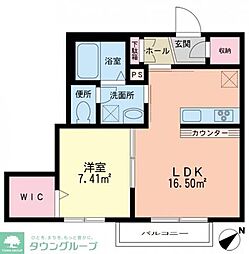 シーズレジデンス 1LDKの間取図画像
