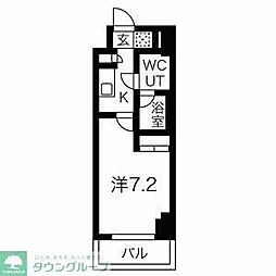 スパシエ東神奈川 1Kの間取図画像