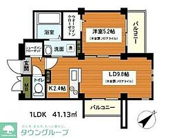 BAY WOOD YOKOHAMA 1LDKの間取図画像