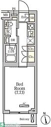 ARKMARK南品川 1Kの間取図画像