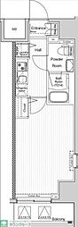 VERXEED阪東橋MAXIV 1Kの間取図画像