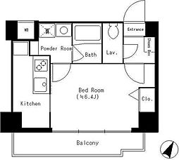 y&ELF 1Kの間取図画像