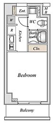 NA川崎南町 1Kの間取図画像