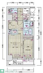 プレリス横浜アルヴィア 1LDKの間取図画像