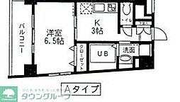 MAISONDENWEST 1Kの間取図画像