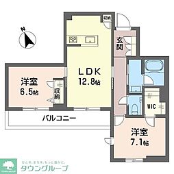 グラン セノーテ 2LDKの間取図画像