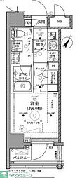 ベルグレード川崎AZ 1Kの間取図画像