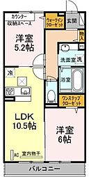 間取図画像 2LDK