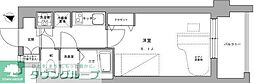 ミュージション武蔵中原 1Kの間取図画像