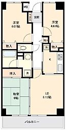 アーバンパーク市ヶ尾 3LDKの間取図画像